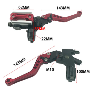 Ensemble de leviers de frein et d'embrayage universels CNC pour moto, guidon de 7/8 " (22 mm), compatible avec Honda, Kawasaki, Suzuki, Yamaha, Dirt Bike, Mini Bike - Product Image 4