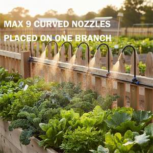 Kit d'irrigation universel par micro-pulvérisation 80 pieds, système d'arrosage de jardin à raccord rapide et pulvérisation fixe, flexible et facile à installer - Product Image 2