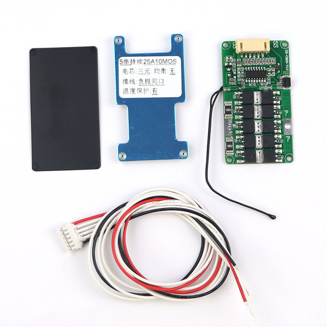 Electric Bikes Battery BMS 5S 18V 15A 20A 25A Lithium-ion Battery Protection Board PCB Module with Temperature Control