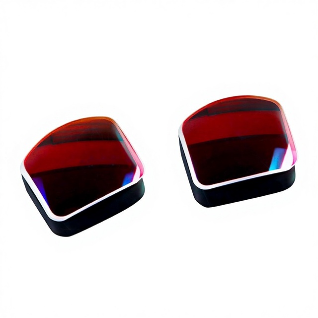 Red-Dot Lens High Quality Optical Precision Polished All-Reflection Film Projection Imaging Beam-Splitting Lens Multi-Size Model