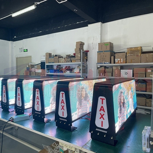 High-definition Daytime Visual Double-sided Electronic Led Display Car Roof Scrolling Advertising Display <strong>Taxi</strong> Top Screen Led - Product Image 1