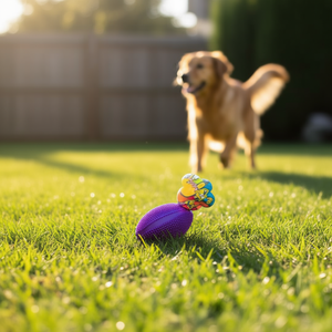Pallone da Rugby Interattivo con Luci, Giocattolo per Animali Domestici con Movimento - Product Image 1