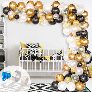 Hawin ensemble guirlande <span class=keywords><strong>de</strong></span> ballons <span class=keywords><strong>noir</strong></span> et or fête <span class=keywords><strong>de</strong></span> mariage fête <span class=keywords><strong>de</strong></span> remise <span class=keywords><strong>de</strong></span> diplôme <span class=keywords><strong>de</strong></span> noël décoration <span class=keywords><strong>arche</strong></span> <span class=keywords><strong>de</strong></span> ballons - Product Image 5