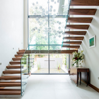 Escalier flottant préfabriqué de bonne qualité et facile à installer, fournisseur chinois