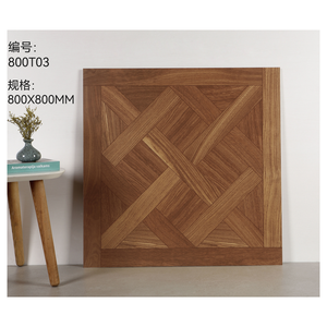 800*800 sứ sàn gỗ màu nâu sẫm gạch gỗ cho phòng ngủ mộc mạc thiết kế gạch men cho phòng tắm - Product Image 6