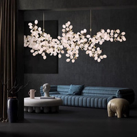 Lustre LED moderne en verre en forme de grappe de raisin, suspension pour salle à manger, hall de banquet et hall d'hôtel, pour décoration de pièce