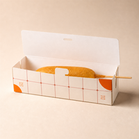 Boîte à hot-dogs pliable en papier kraft épais, vente en gros, haute qualité, résistante à la graisse, emballage jetable pour la restauration rapide, usine