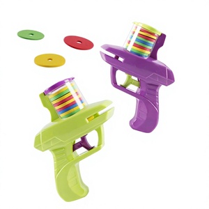 Pistola <span class=keywords><strong>a</strong></span> forma di disco volante, famosa su Internet, con proiettili morbidi in plastica, per bambini, gioco di battaglia genitore-figlio, unisex - Product Image 1