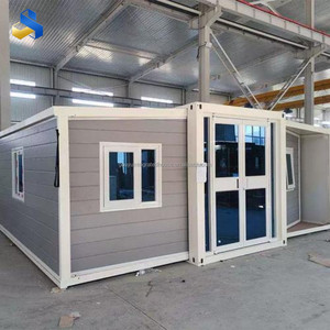 Casa Prefabbricata Espandibile in Container <span class=keywords><strong>da</strong></span> 40Ft e 20Ft Pronta all'Uso, Villa Prefabbricata Pieghevole in Acciaio Leggero in Vendita - Product Image 3
