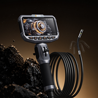 Endoscopio Industrial MS50, Boroscopio Flexible con Cámara Bidireccional, Articulación de 210°, Resistente al Agua IP67, Pantalla LCD OEM de 5 Pulgadas con LED