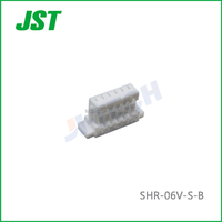 Connecteur fil-circuit imprimé automobile JST série SH, pas de 1,0 mm, boîtier en alliage de cuivre -06V-S-B 6 broches
