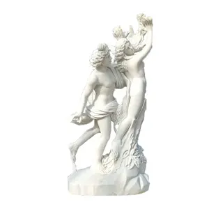 Nouvelles sculptures et Sculptures en pierre Sculptures Apollon et Daphné Grandes statues en marbre occidental Sculpture de décor à la maison à vendre