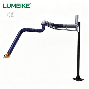 LUMEIKE LMK-FL Brazo Extractor de Humos Flexible y Ajustable de 2-6m con Soporte de Suelo para Fábrica, Brazo de Succión de Polvo para Pulido - Product Image 1