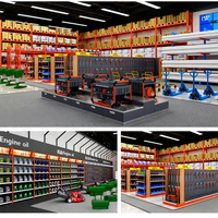 Support à outils en acier pour quincaillerie, idéal pour centre commercial, avec panneau perforé pour outils