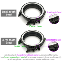 Casing Jam Tangan SKX Classic Hitam Mengkilap Posisi Jam 4 untuk Mesin SKX007 009 Kaca Kristal Safir Chapter Ring Aksesoris Modifikasi Mod