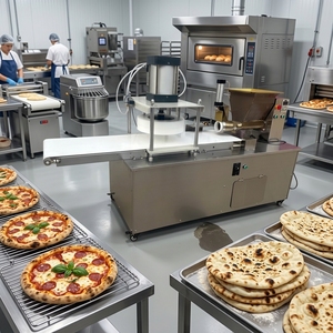 Ligne de production entièrement automatique pour la fabrication et l'étalage de pâtes à pizza surgelées de grande capacité - Product Image 5