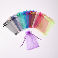 Sacs cadeaux en organza avec cordon de serrage, logo personnalisé, 10x15cm, pour la promotion des petites entreprises, sacs en maille avec cordon de serrage pour cadeaux de remerciement