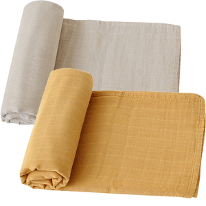 Manta Unisex para bebé, manta de algodón orgánico 100 de bambú, manta receptora de <span class=keywords><strong>franela</strong></span>, sábanas para <span class=keywords><strong>cuna</strong></span> de bebé, manta de muselina, Unisex - Product Image 3