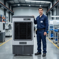 Nouveau Refroidisseur d'Air Portable 120L DC Sans Balais, Refroidissement Rapide, Vent Puissant, Économie d'Énergie, pour Usage Commercial, Industriel et Domestique, Grandes Pièces