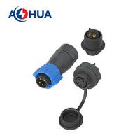 AOHUA Connecteur d'éclairage LED à montage sur panneau Faisceau de câbles K20 5Pin Signal Power Plug Longueur de câble personnalisée Connecteur LED 2 + 3Pin