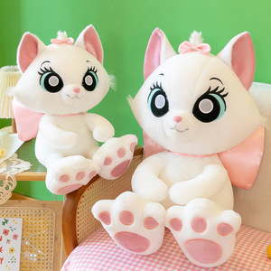 Peluche Angela <span class=keywords><strong>Cartoon</strong></span>, Gatto Principessa Bianco con Grandi Occhi, Bambola Carina Mary Cat, Giocattolo in Peluche, Regalo per Bambini - Product Image 3