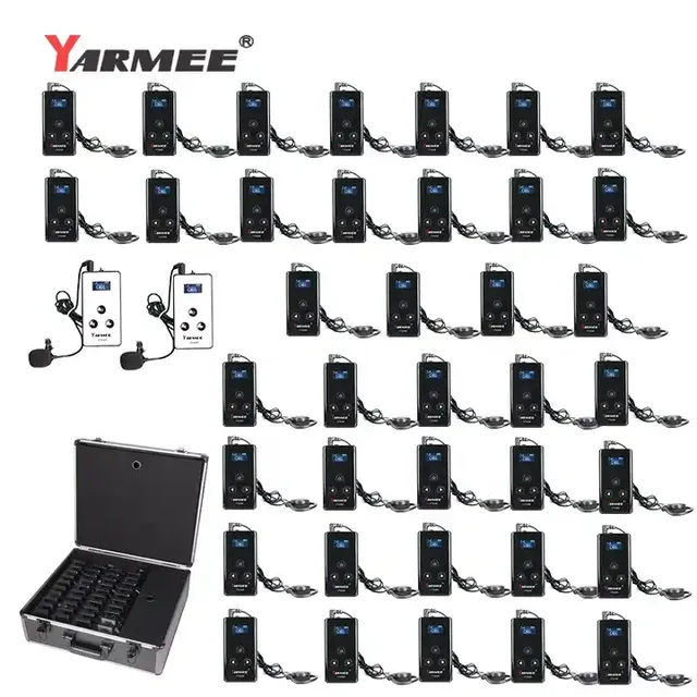 Yarmee Professional Wireless Digital Tour Guide System Wireless Audio Tour Guide System Radio Tour Guide System