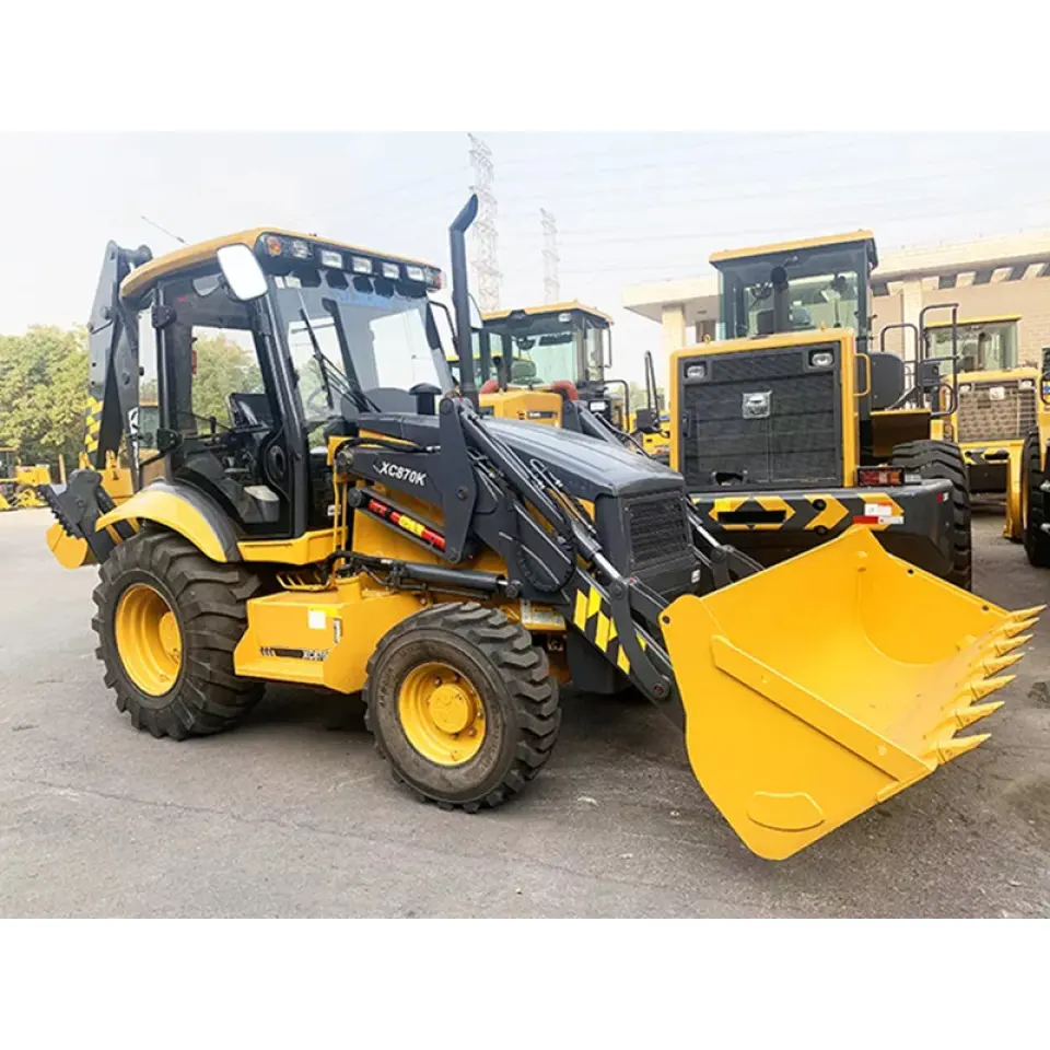 China Xuzhou high quality backhoe loader 1cbm bucket XC870K with best price for hot sale