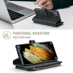 CaseMe-<span class=keywords><strong>cargador</strong></span> inalámbrico para <span class=keywords><strong>Samsung</strong></span> S21 FE, funda con cremallera, diseño de Libro de lujo de calidad, para Galaxy A12, <span class=keywords><strong>A22</strong></span>, A32, A23, A13 - Product Image 4