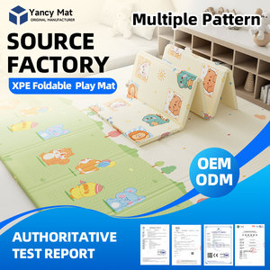 Tappetino Pieghevole in Schiuma XPE per Bambini, Tappeto da Gioco per Gattonare, Tappetino Educativo Impermeabile per Bambini, Schiuma Spessa - Product Image 1