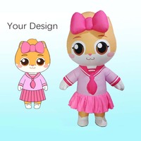 Modèle gonflable de cheval de dessin animé coloré pour le Festival du Printemps, imperméable et durable, idéal pour les défilés du Nouvel An chinois