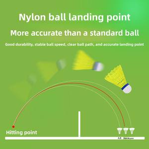 Volants de <span class=keywords><strong>badminton</strong></span> professionnels en nylon véritable pour adultes, super durables, double liège, pour compétitions et tournois en extérieur - Product Image 4