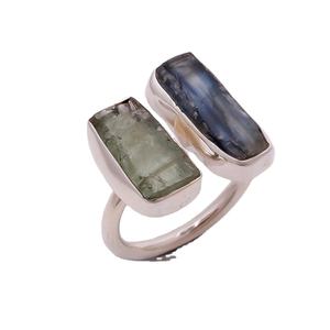 Anillo de cianita Natural, joyería de plata de ley 925, joyería fina hecha a mano india, fabricante de anillos de plata al por mayor - Product Image 1