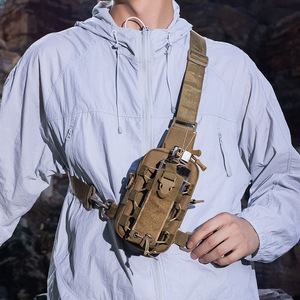 Bolso Táctico Ligero de Moda para Hombre, Bolso de Pecho y Bandolera de Poliéster con Cierre de Cremallera para Deportes de Verano y Actividades al Aire Libre - Product Image 3