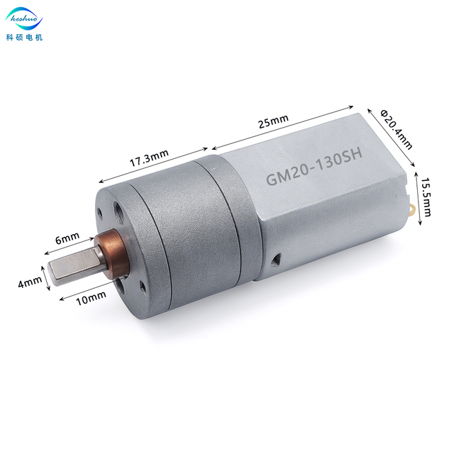 GM20-130 20mm 12VDC High Torque Gear Motor 130 Brushed DC Motor for Vending Machines 500rpm Speed Low Noise RoHS Certified