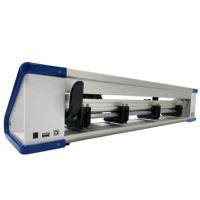 Plotter de Corte Profesional E-cut TT720 con Pantalla Táctil, Doble Cabezal, Motor Paso a Paso Automático y Contorno, Longitud de Corte de 720mm a 3000mm