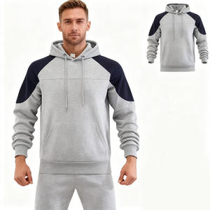 Nueva Sudadera con Capucha para Hombre, Estilo Europeo y Estadounidense, Invierno, 100% Poliéster, Talla Grande, con Cordón Ajustable, Bolsillos Sólidos y Función de Secado Rápido - Product Image 3