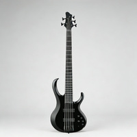Guitare électrique personnalisée pour gaucher avec manche en ébène 7 cordes pour performances professionnelles