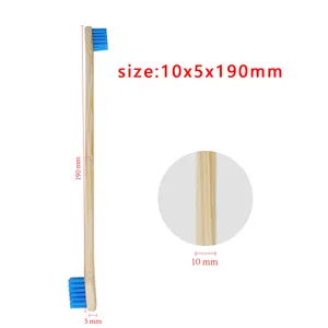 Cepillo de dientes de madera de bambú para perros, productos de limpieza y aseo para mascotas, nuevo diseño