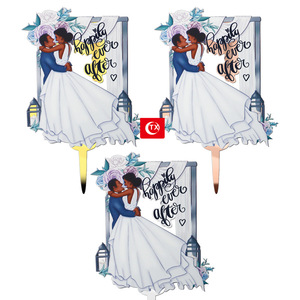 4 Figurine Per Torta Nuziale, Coppia Di Sposi 6 Cm, In PVC Dipinto A Mano, Per Matrimonio E Anniversario