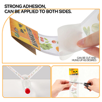 Pièges à moucherons jetables non toxiques collants pour mouches des fruits Piège à colle transparent pour fenêtre transparente Pièges à mouches adhésifs