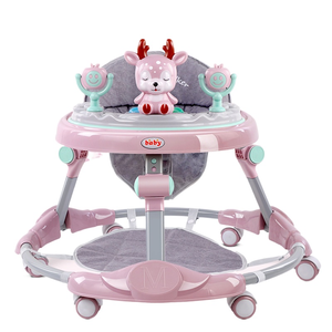 Vente flash Nouveau trotteur pour bébé style cerf Multifonctionnel Anti-o-jambes Anti-basculement Chariot Bébé peut s'asseoir et pousser pour apprendre à conduire - Product Image 1