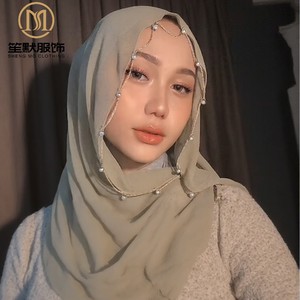beaded hijab