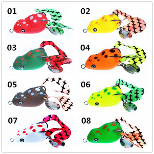 Cá nhân tạo lure mềm ếch mồi hotsale cao su Topwater nổi sấm sét ếch cá mồi 8G - Product Image 6