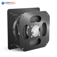 LONGWELL 175mm EC Motor 115v 220v 170W EC Ventilateur centrifuge incurvé vers l'arrière avec support pour AHU ,FFU, échangeur d'air