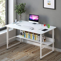 Table d'ordinateur de bureau mini PC réglable de luxe bleue, en métal et bois écologique, pour gaming et étude, simple, fournie directement par l'usine