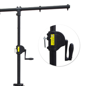 WP-163-3B Crank-Up Stage Foldable Handle Light Stand Photography With <b>Plastic</b> Head - Product Image 3
