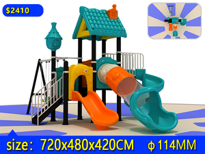 Sân Chơi Thương Mại Sân Chơi Ngoài Trời Thiết Bị Lớn Kim Loại Nhựa Slide Cho Trẻ Em Vui Chơi Giải Trí Công Viên Rides Slide Set Đu - Product Image 3