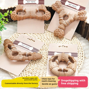 Zturn Bestseller Knochenförmiges Hundekauknochen Langlebiges Zahnpflegespielzeug für Kleine und Mittelgroße Hunde - Product Image 2