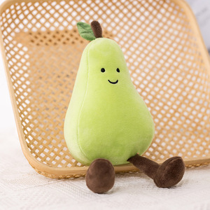 Peluche Decorativi a Forma di Frutta e Verdura, Bambole Simulate di Melanzane, Banane, Pere e Pesche, Animali di Peluche Imbottiti - Product Image 3