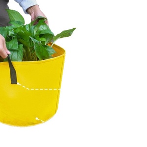 Sac de plantation en feutre pour l'agriculture transfrontalière, sac de culture pour légumes et plantes ornementales, seau de plantation en tissu non tissé, 3-10 gallons - Product Image 5